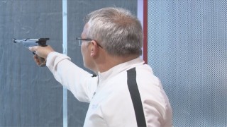 Gaziler, 2inci havalı tabanca eğitimlerinde final atışlarını yaptı