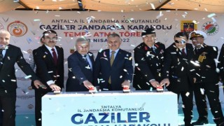 Gaziler Jandarma Karakolu temeli törene atıldı