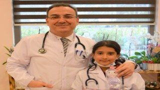 Geleceğin doktoru doğum gününü PAÜ Hastanesinde kutladı