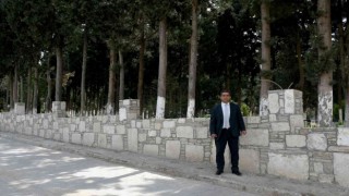 Güzelçamlı Mahallesi Mezarlığında yenileme çalışmasında sona gelindi