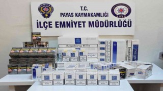 Hatayda durdurulan otomobilden kaçak sigara çıktı