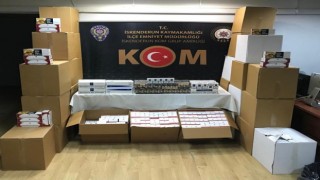 Hatayda kaçak makaron ve sigara operasyonu