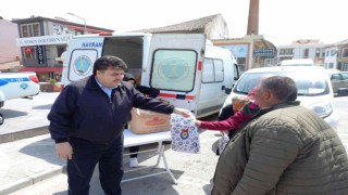 Havranda bayram şekerleri belediyeden