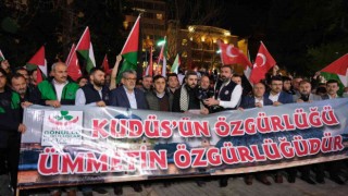 İsrailin saldırıları Bursada protesto edildi