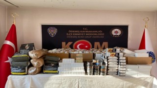 İzmirde polisten kaçak sigaraya geçit yok