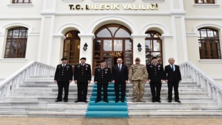 Jandarma Genel Komutanı Orgeneral Arif Çetin, bir takım ziyaretler için Bilecike geldi
