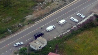 Jandarmadan bayram öncesi helikopterli denetim
