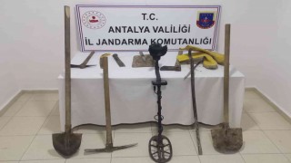 Kaçak kazı yapan 2 şüpheli yakalandı