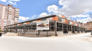 Karatayda GES projeli kapalı pazar marketlerin yapımında sona gelindi