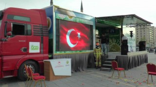Kayseri doğa konusunda Yeşil Vatan Tırı ile bilinçlendi
