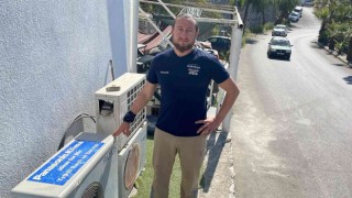Klima hırsızları güvenlik kamerasına yakalandı