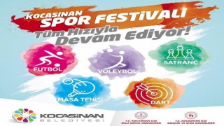 Kocasinanda Liselerarası Spor Festivali devam ediyor
