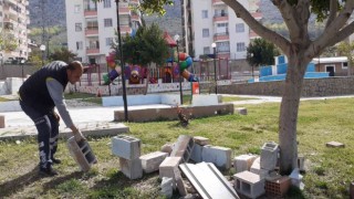 Kozanda magandalar parka zarar verdi
