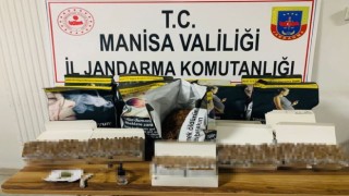 Manisada kaçak sigara ve esrar ele geçirildi