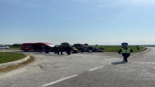 Manyasta trafik kazası 2 yaralı