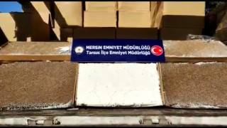 Mersinde 5 milyon adet dolu makaron ele geçirildi