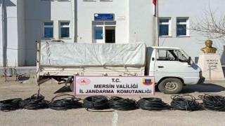 Mersinde kablo hırsızlığı yapan 2 kişi tutuklandı