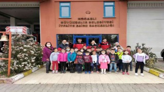 Minik öğrencilere itfaiyecilik anlatıldı