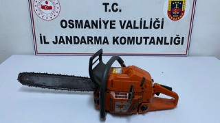 Motorlu testere hırsızı Osmaniye'de yakalandı