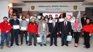 Nilüferde eğitimli hasta bakıcılara sertifikaları verildi