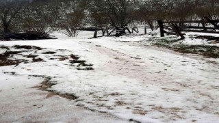 Nisan ayının ortasında yüksek kesimler beyaza büründü