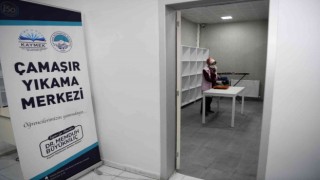 Öğrencilere büyük kolaylık; çamaşır yıkama merkezi