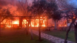 Olimposta pansiyon yangını korkuttu