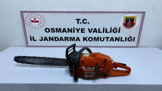 Osmaniyede hızar makinesi çalan şüpheli yakalandı