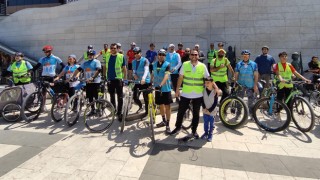 Osmaniye’de pedallar kalp sağlığına dikkat çekmek için çevrildi