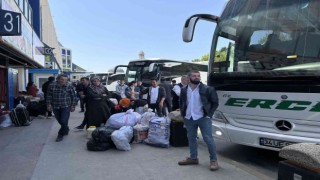 Otogarda bayram yoğunluğu