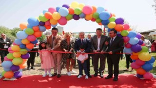 Özel çocukların parkı dayanışmayla yenilendi