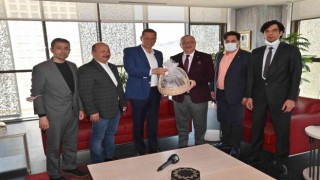 Özkasaptan Başkan Ergüne ihracat bilgilendirmesi