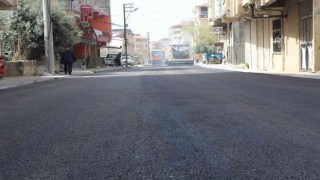 Samandağda asfalt çalışması