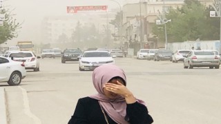 Şanlıurfada toz fırtınası etkili oldu