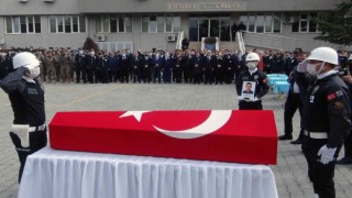 Şehit polis için Muğla Emniyetinde tören