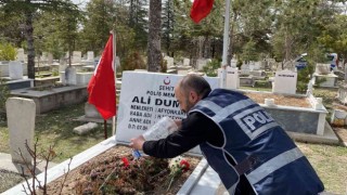 Şehit polis memuru meslektaşları tarafından yad edildi