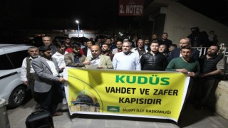 Silopiden İsrailin Mescid-i Aksa saldırısına protesto