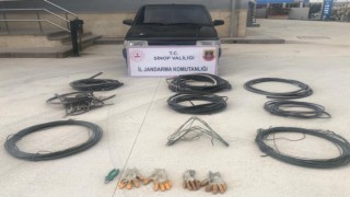 Sinopta kamu kurumundan kablo ve araç çalan şahıs yakalandı