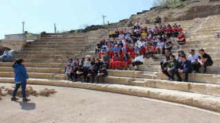Sporcular antik kente hayran kaldı