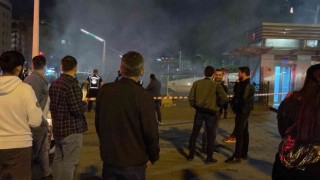 Taksim metrosunda korkutan yangın