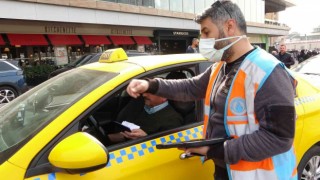 Taksimde ticari taksi denetiminde ceza yağdı