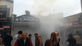 Tarihi handa yangın, bir anda her yeri duman kapladı