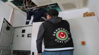 Tavan arasında kaçak akaryakıt düzeneği