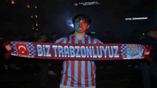 Trabzonsporlu taraftarların Orduda şampiyonluk coşkusu