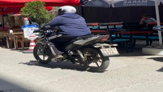 Trafiğe kapalı alanlarda kullanılan motosikletler tehlike saçıyor