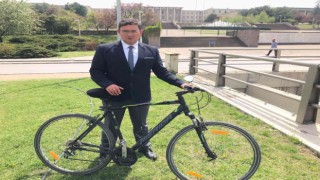 Turgutreisin ilçe olabilmesi için 745 kilometre pedal çevirdi