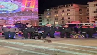 Türk Polis Teşkilatının 177. Kuruluş Yıldönümünü anlatan kısa film Galata Kulesine yansıtıldı
