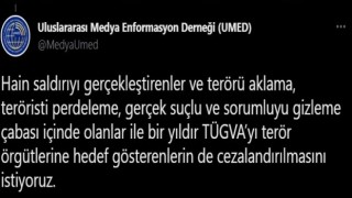 UMED, TÜGVAya EYP tipi bomba ile saldırılmasını kınadı