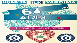 Uşakta ‘İlk Yardıma 64 Adım projesi