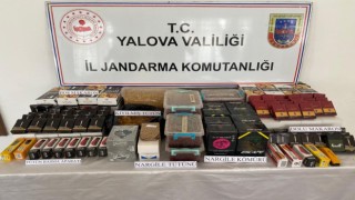 Yalovada jandarmadan kaçak sigara operasyonu